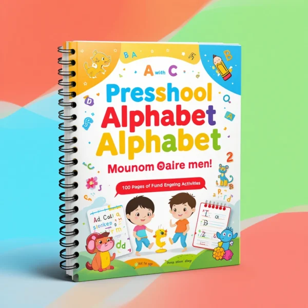 "Preschool Alphabet Workbook – 110 Pages of Fun and Engaging Alphabet Activities