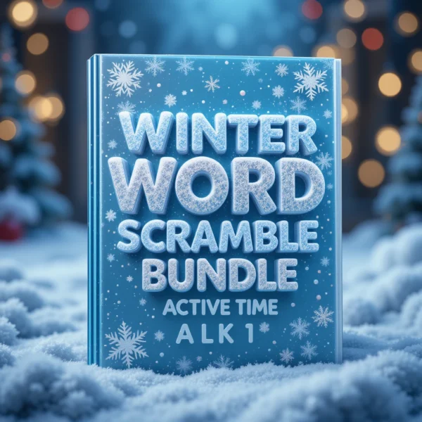 Winter Time Ultimate Word Scramble Activity Bundle