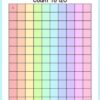 Red Colorful Rainbow Count 1 to 120 - Fun Math Worksheets for Kids - Image 3