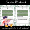 A to Z cursive english letter to kids worksheet - Image 2