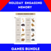 holiday and Engaging Memory Games Bundle – Christmas, Easter, Animals, and More! - Image 3