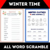 Winter Time Ultimate Word Scramble Activity Bundle - Image 3