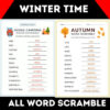 Winter Time Ultimate Word Scramble Activity Bundle - Image 2