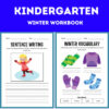 Fun and Colorful Winter Kindergarten Workbook for Kids Worksheet - Image 2