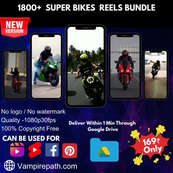 1800+ SUPER BIKES REELS BUNDLE