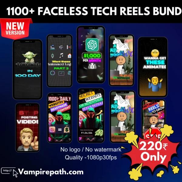 Faceless Tech Reels Bundle