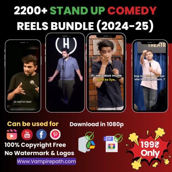 2200+ StandUp comedy Reels bundle (2024-25)