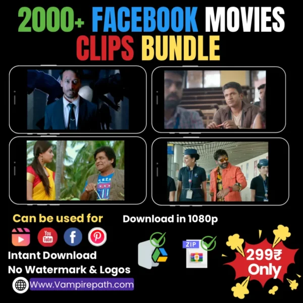 2000+ Facebook Movie Clips Bundle