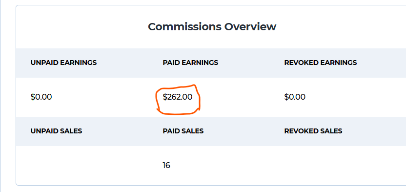 Client Earnings Proof
